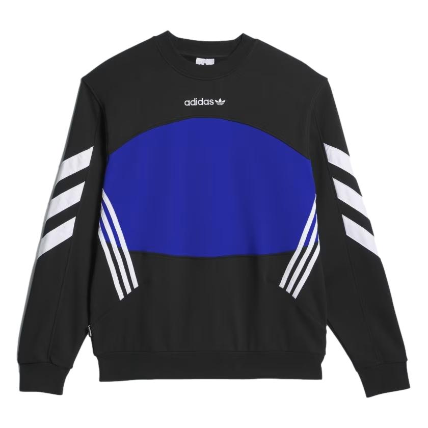 Adidas Premier Crew Sweater Black Royal Blue White