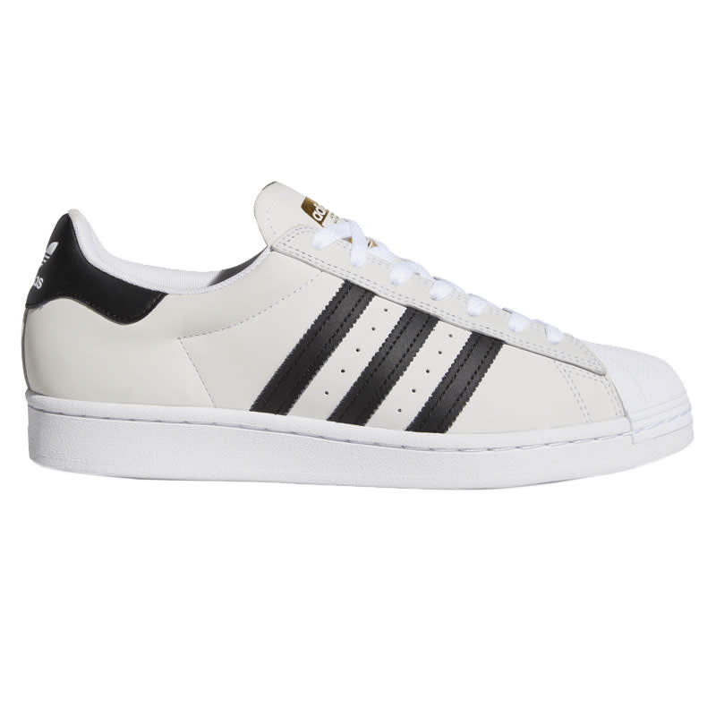 ADIDAS SUPERSTAR ADV CLOUD WHITE/ CORE BLACK/GOLD – curbskateshop