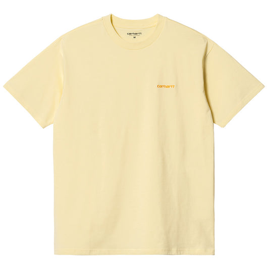Carhartt Script Embroidery Tee Soft Yellow/Popsicle