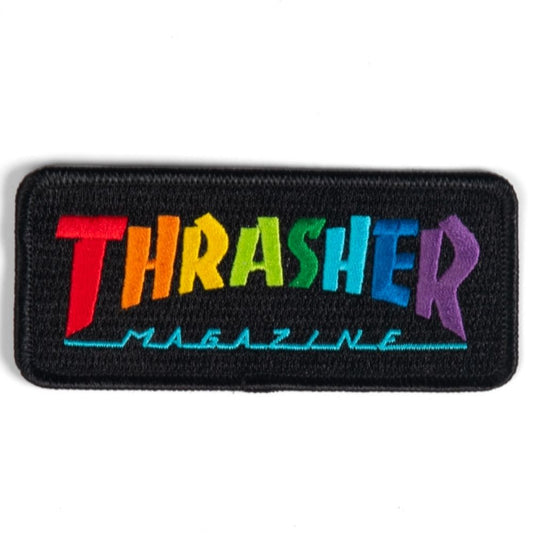 Thrasher Rainbow Mag Patch Black