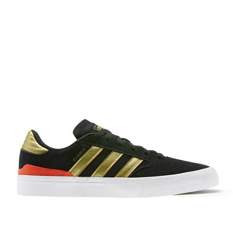Adidas Busenitz Vulc II Black/Gold/Solar Red – curbskateshop