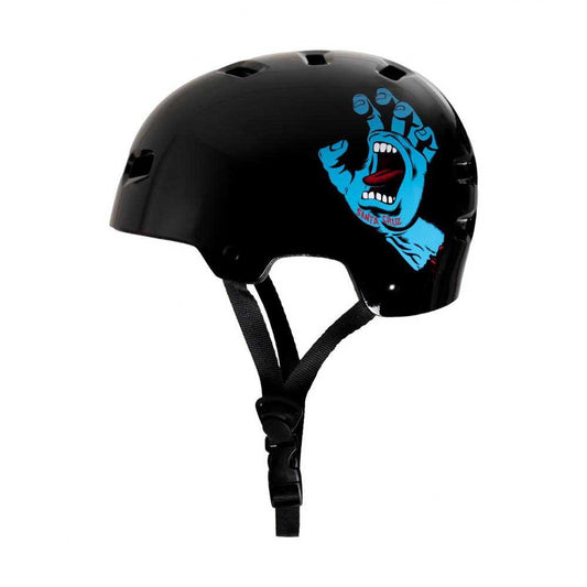 Bullet x Santa Cruz Helmet Screaming Hand Youth 49-54cm Gloss Black