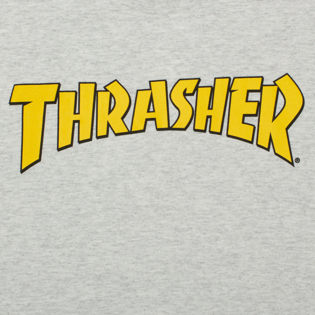 Thrasher - Cover Logo T-shirt Grey/Yellow