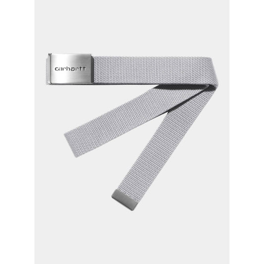 Carhartt WIP Clip Belt Chrome Sonic Silver Grey