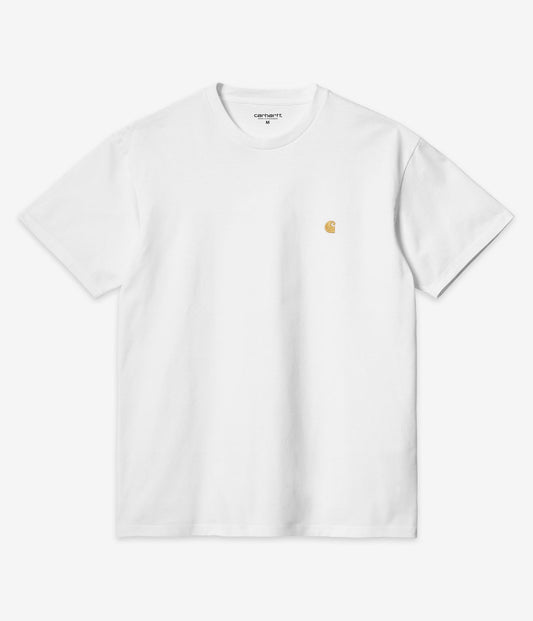 Carhartt WIP Chase Tee White/Gold