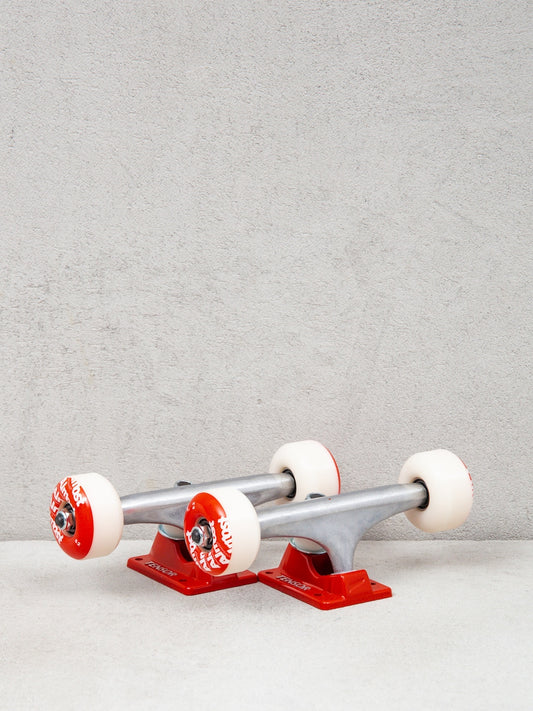 Tensor Assembly Trucks + Almost Wheels raw red 5.5 (8.125-8.375) Set