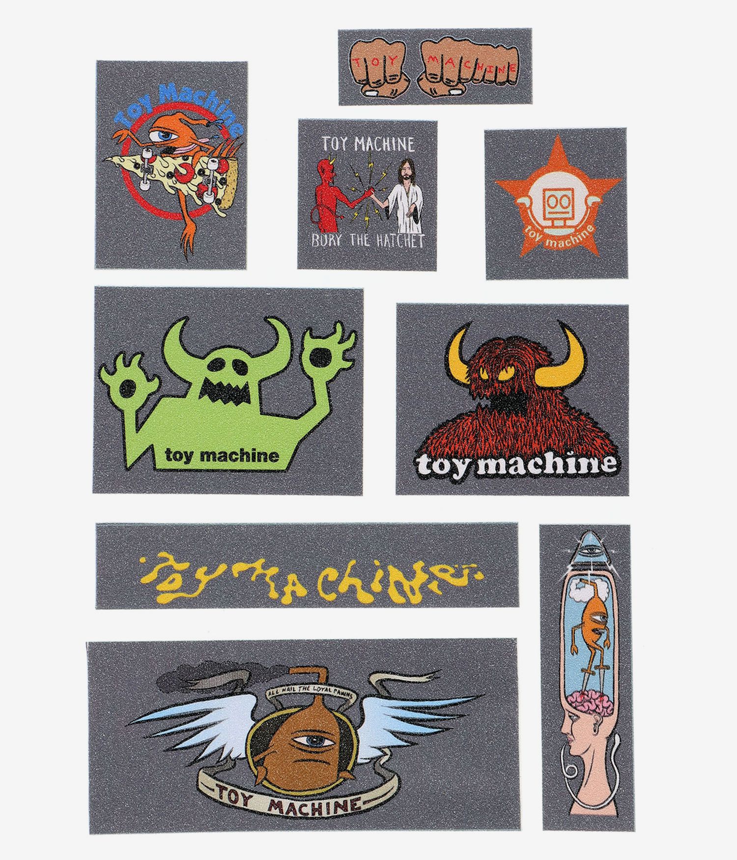 Toy Machine All Hail Griptape Stickerpack (9 Pieces)