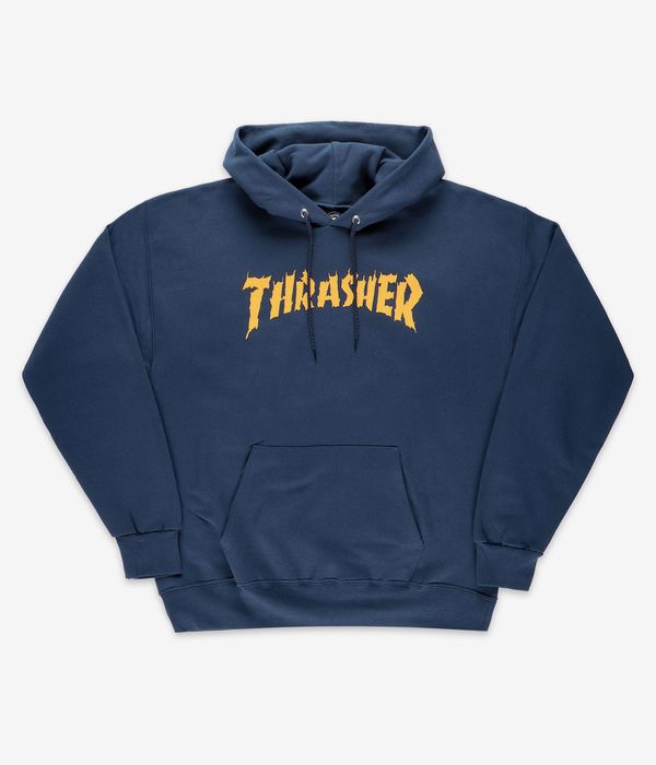 Thrasher Burn It Down Hood Navy Blue