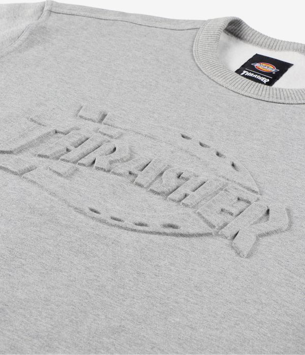 Dickies x Thrasher Logo Grey (Melange) Sweater Crewneck