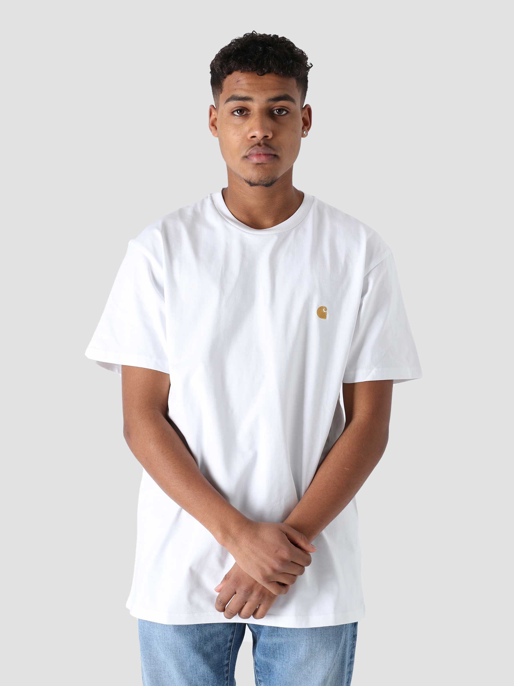 Carhartt WIP Chase Tee White/Gold