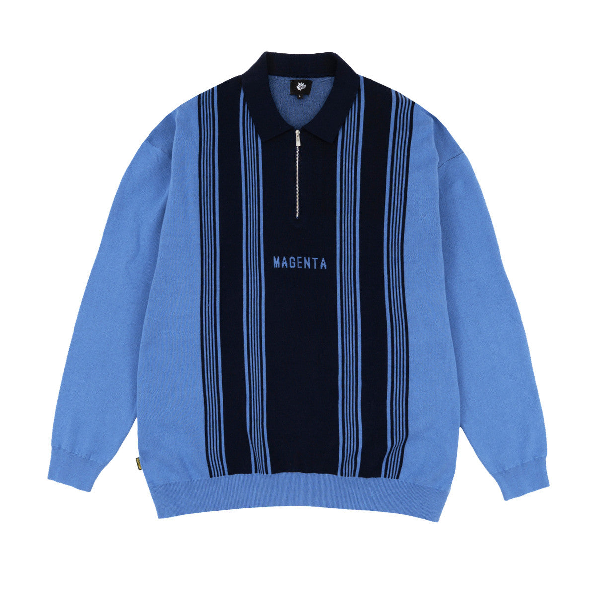 Magenta 1984 Half-Zip Polo Blue