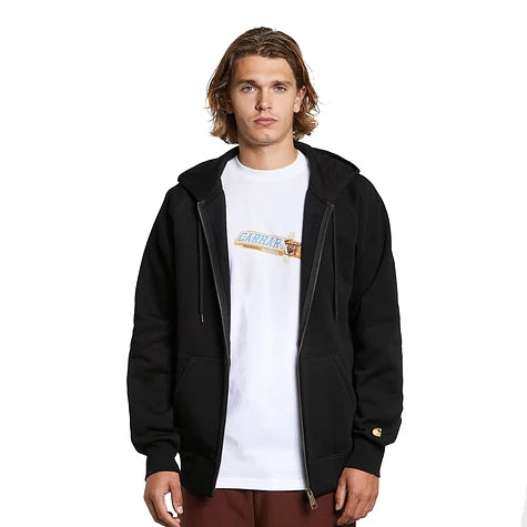 Carhartt WIP Chase Hooded Zip Jacket Black/Gold