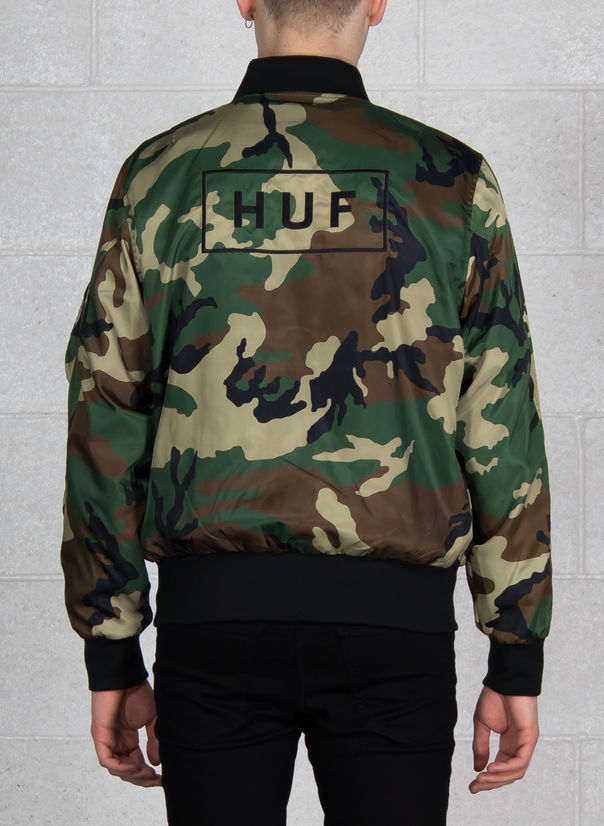 Huf Reversible Standard issue Jacket MA-1 Woodland Camo