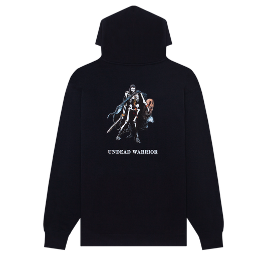 Hockey Undead Warrior Zip Hoodie Black