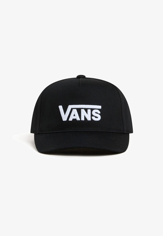 Vans Drop V Logo Snapback Cap Black (One Size)