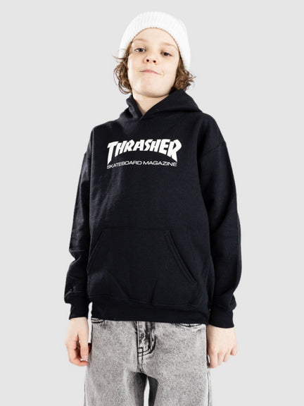 Thrasher Skate Mag Hood Youth Black