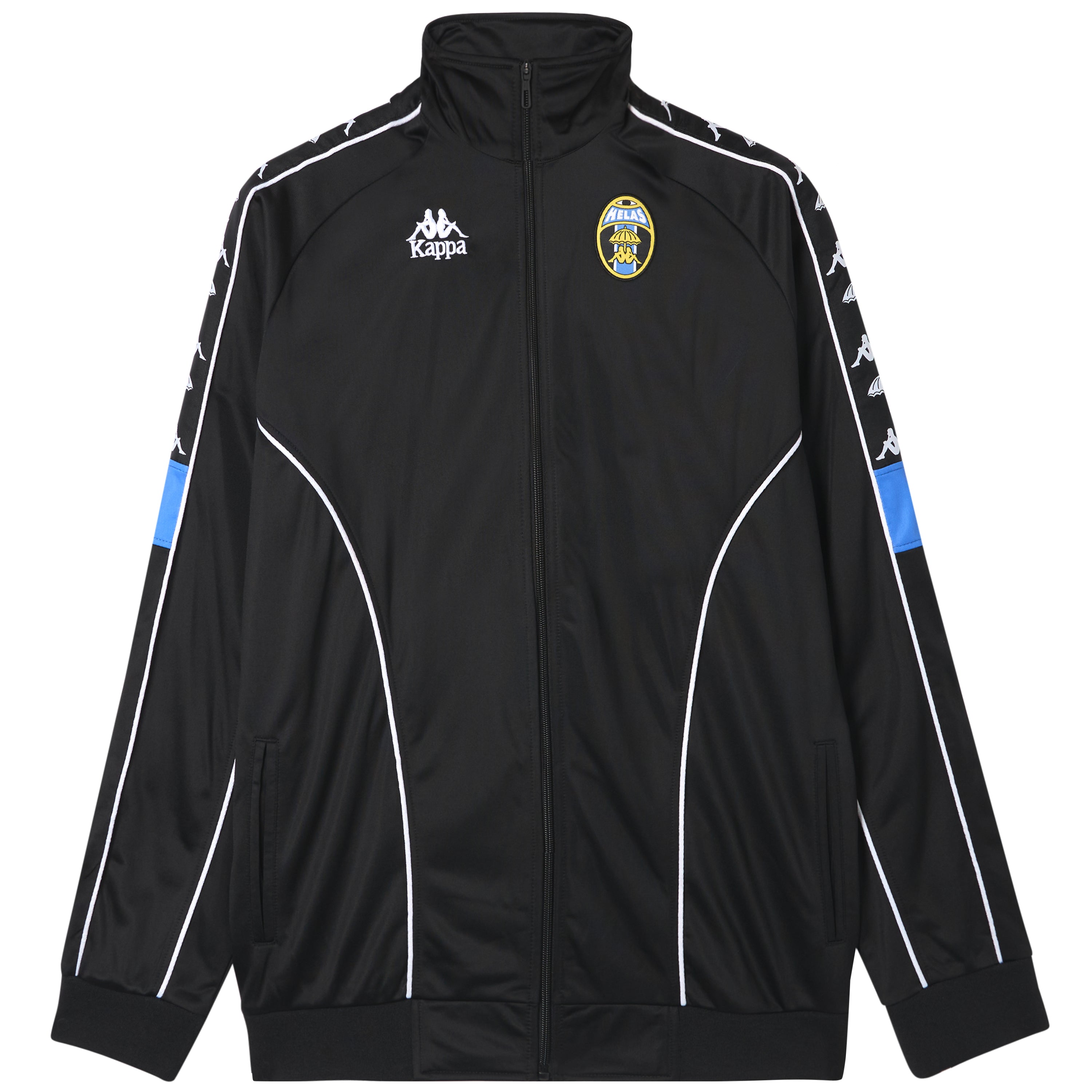 Helas x Kappa Authentic Garand Tracksuit Jacket Black / White
