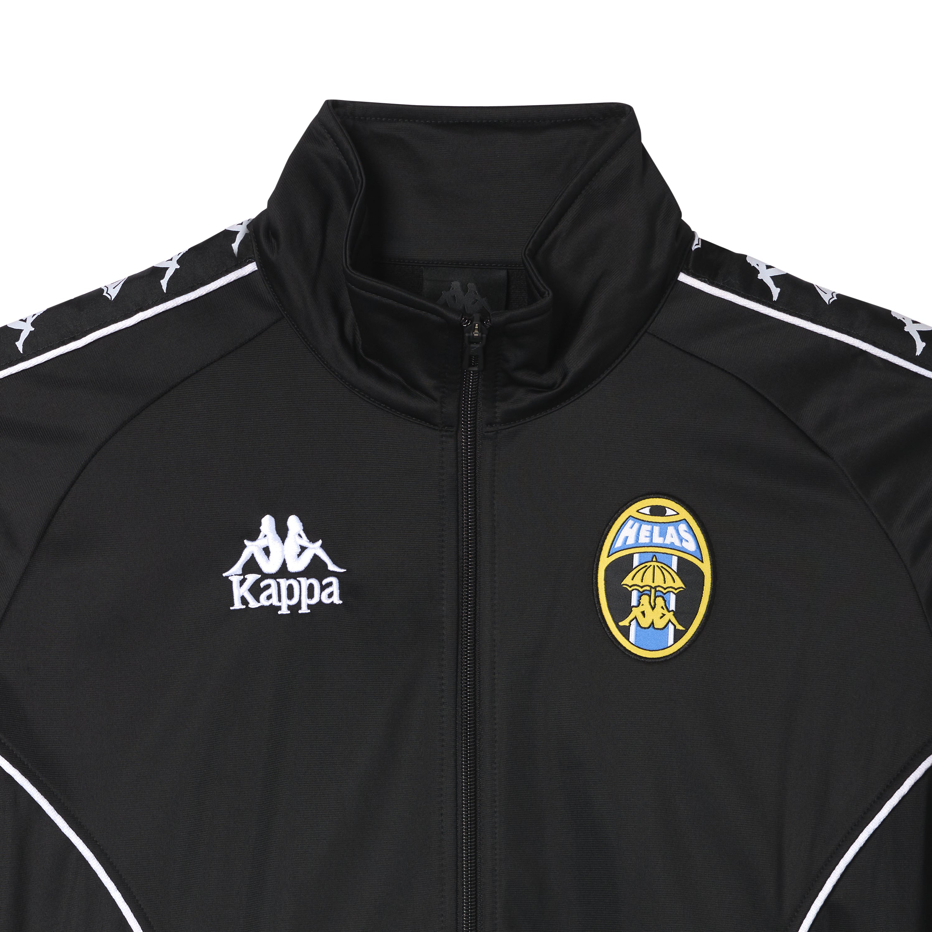 Helas x Kappa Authentic Garand Tracksuit Jacket Black / White