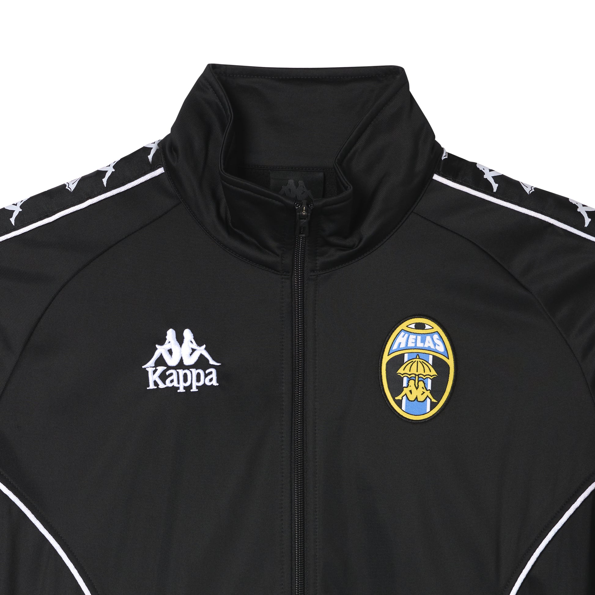 Helas x Kappa Authentic Garand Tracksuit Jacket Black / White