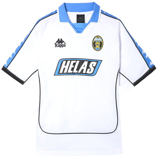 Helas x Kappa Authentic Garron Football Jersey  White/Blue/Marina/Black