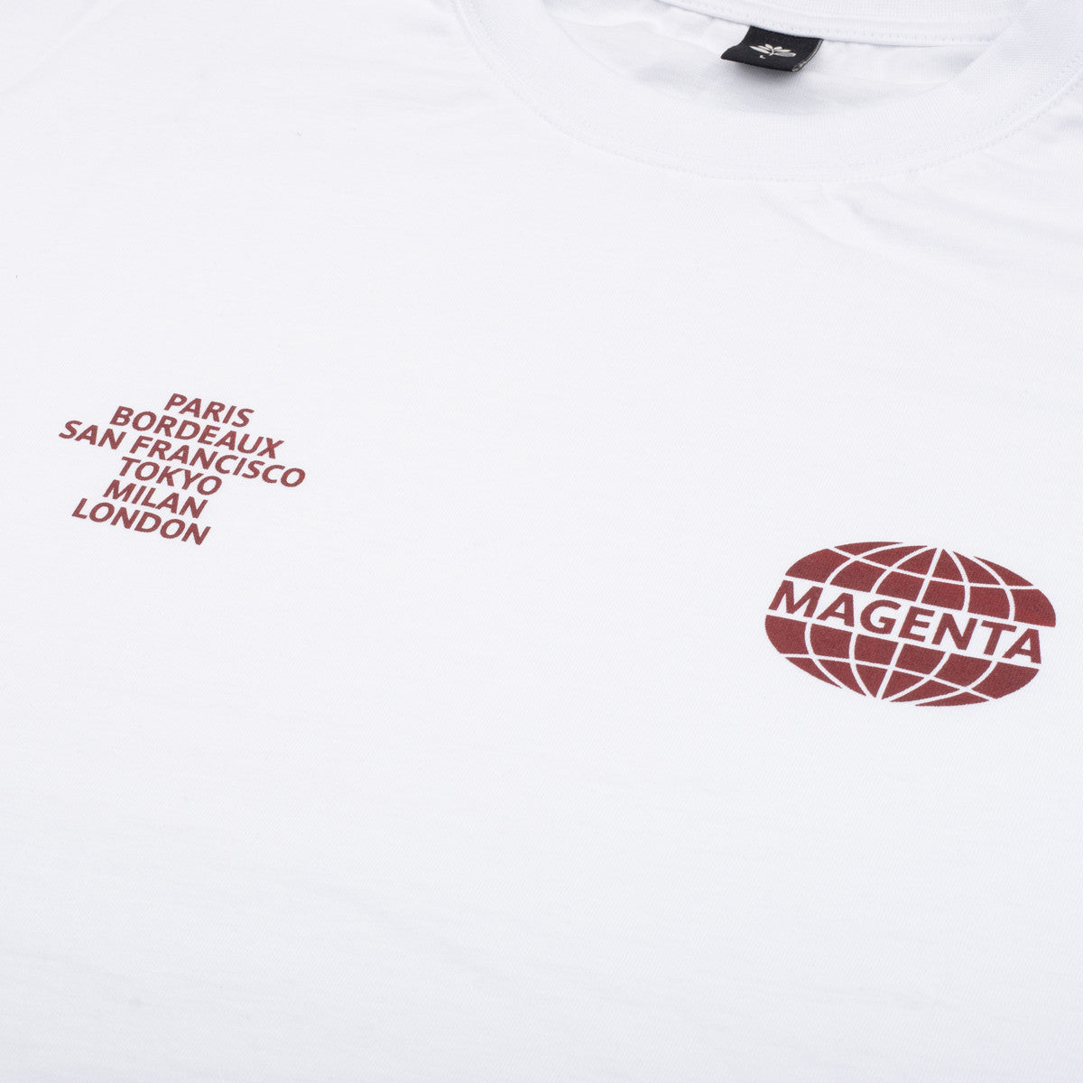 Magenta World Tee White