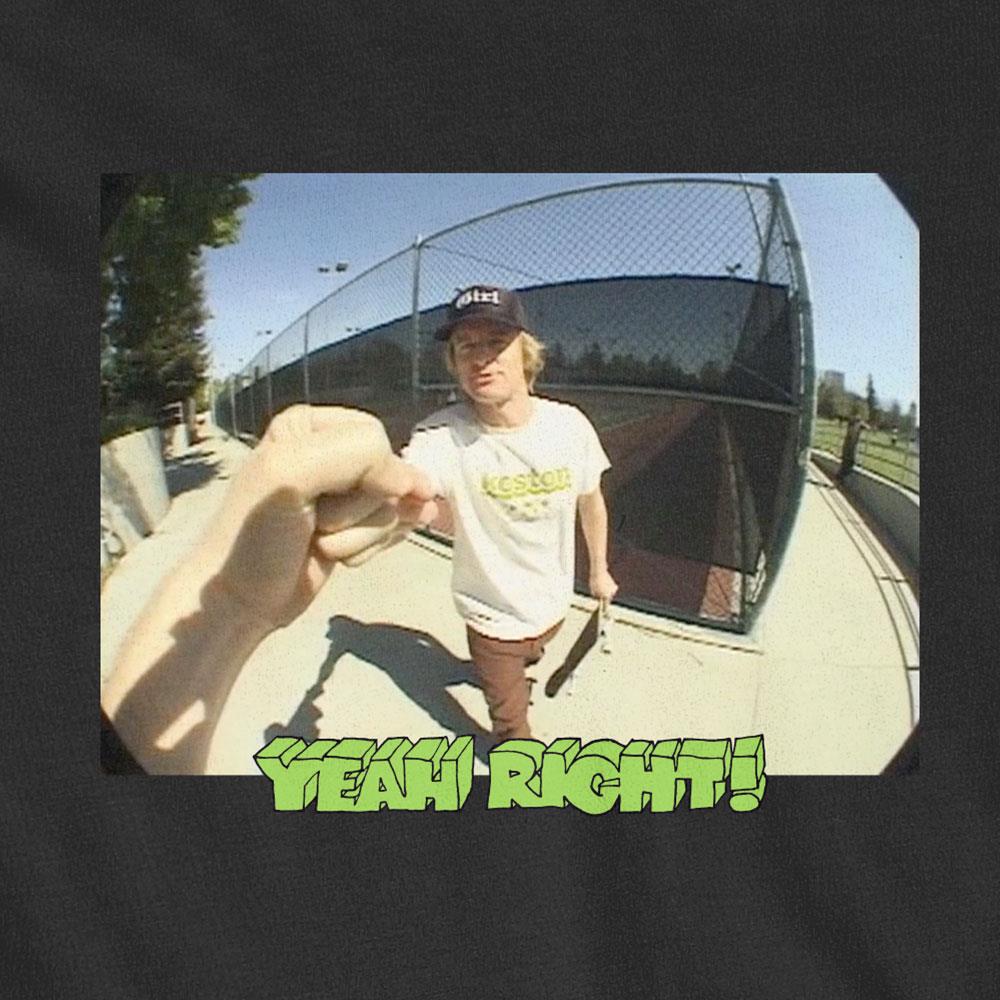 GIRL YEAH RIGHT PHOTO S/S TEE Black