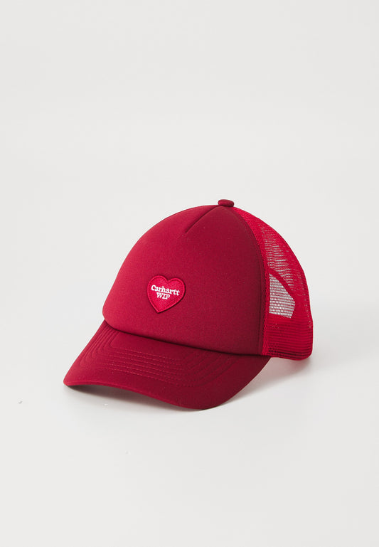 Carhartt WIP Heart Patch Trucker Cap Scarlet