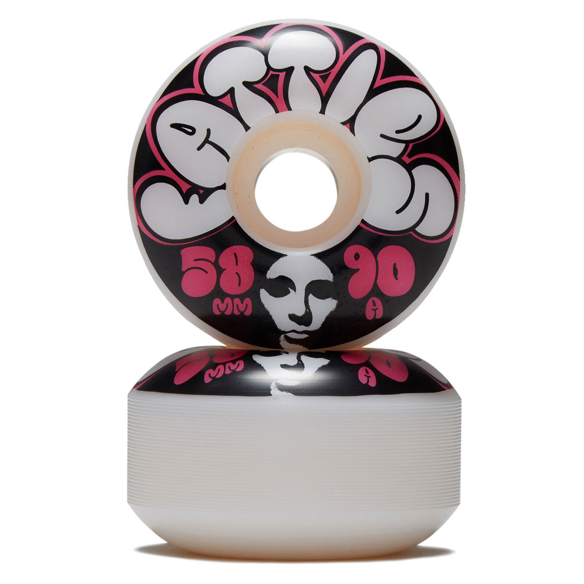 Opera Wheels 58mm Fatties 90a White/Pink
