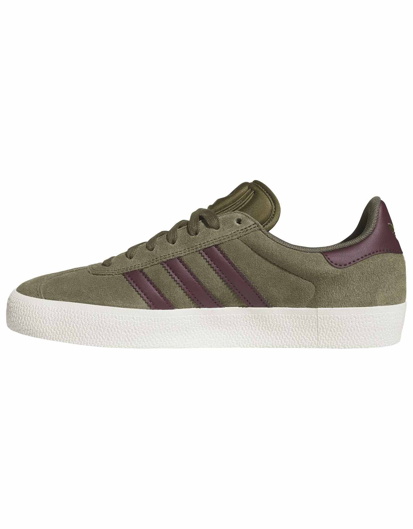 Adidas Gazelle ADV Olive Strait / Maroon / Cloud White