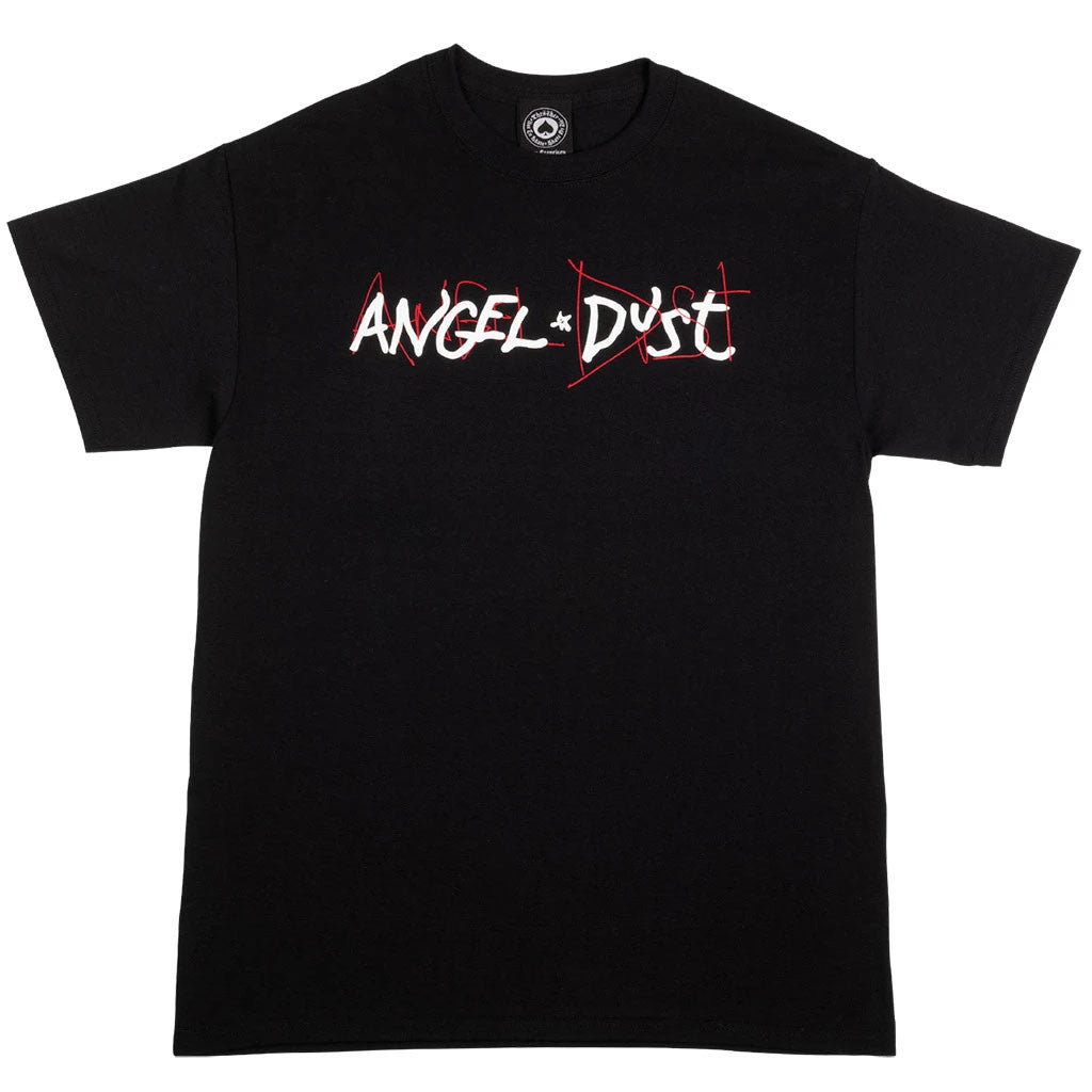 Thrasher x Angel Dust Tee Black