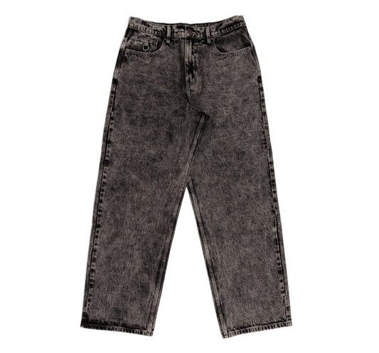 Nnsns Biggerfoot Black Acid Wash Denim Pant