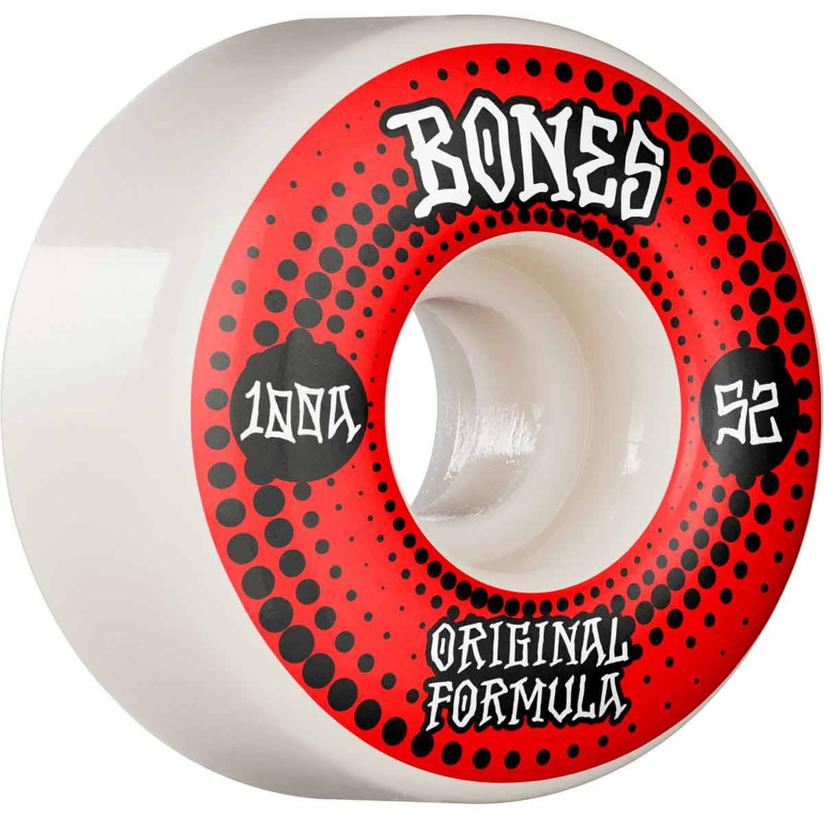 Bones Wheels V4 Wide 100’s OG Formula White 52mm