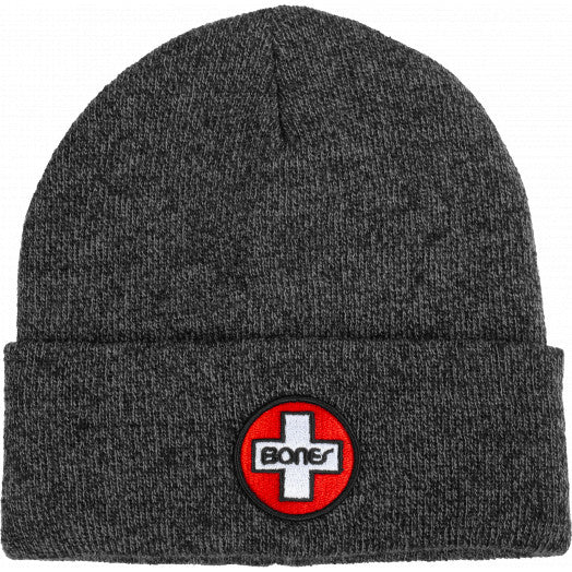 Bones Bearings Knit Beanie Gray