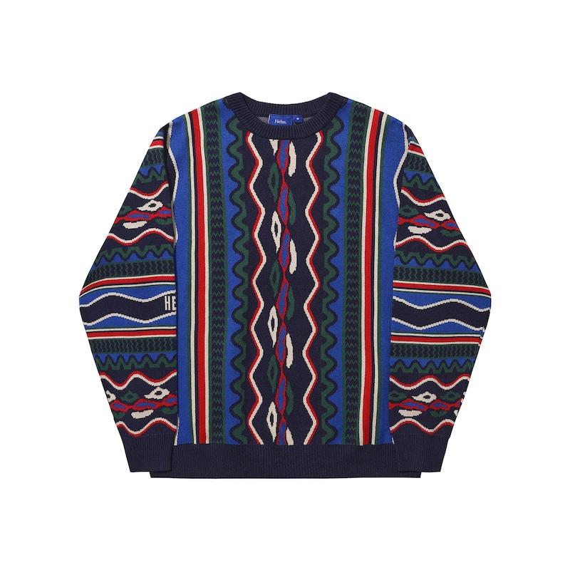 HELAS COOG CREWNECK KNIT BLUE MULTICO WEAR
