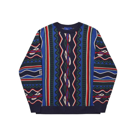 HELAS COOG CREWNECK KNIT BLUE MULTICO WEAR