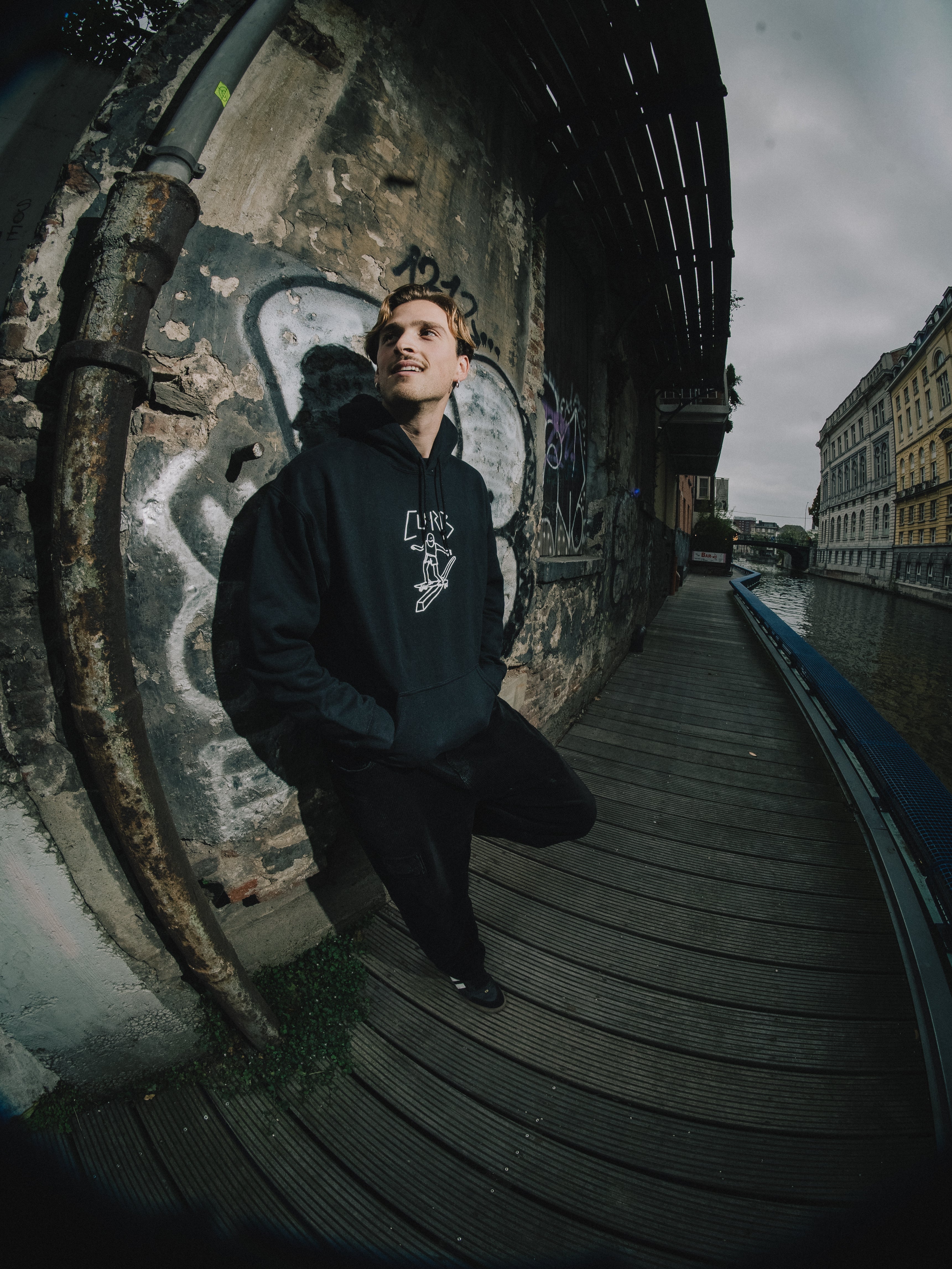 Thrasher x Curb Gonz Slappy Hood Black