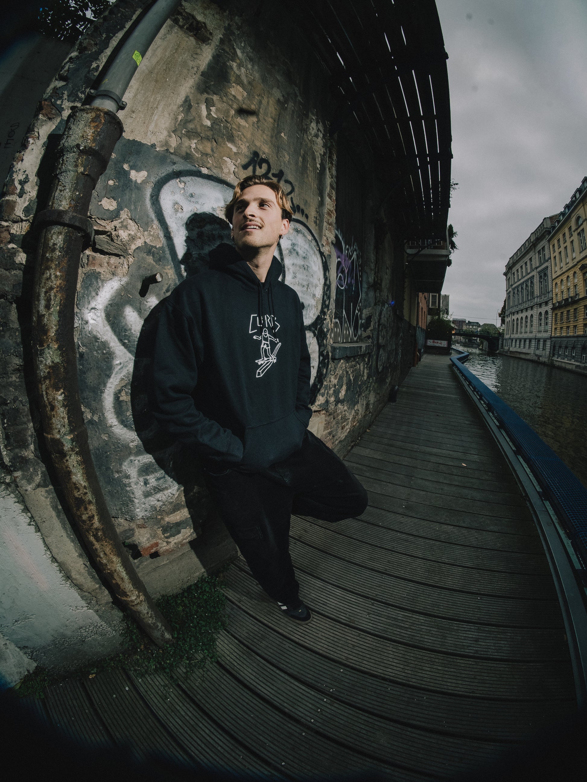 Thrasher x Curb Gonz Slappy Hood Black