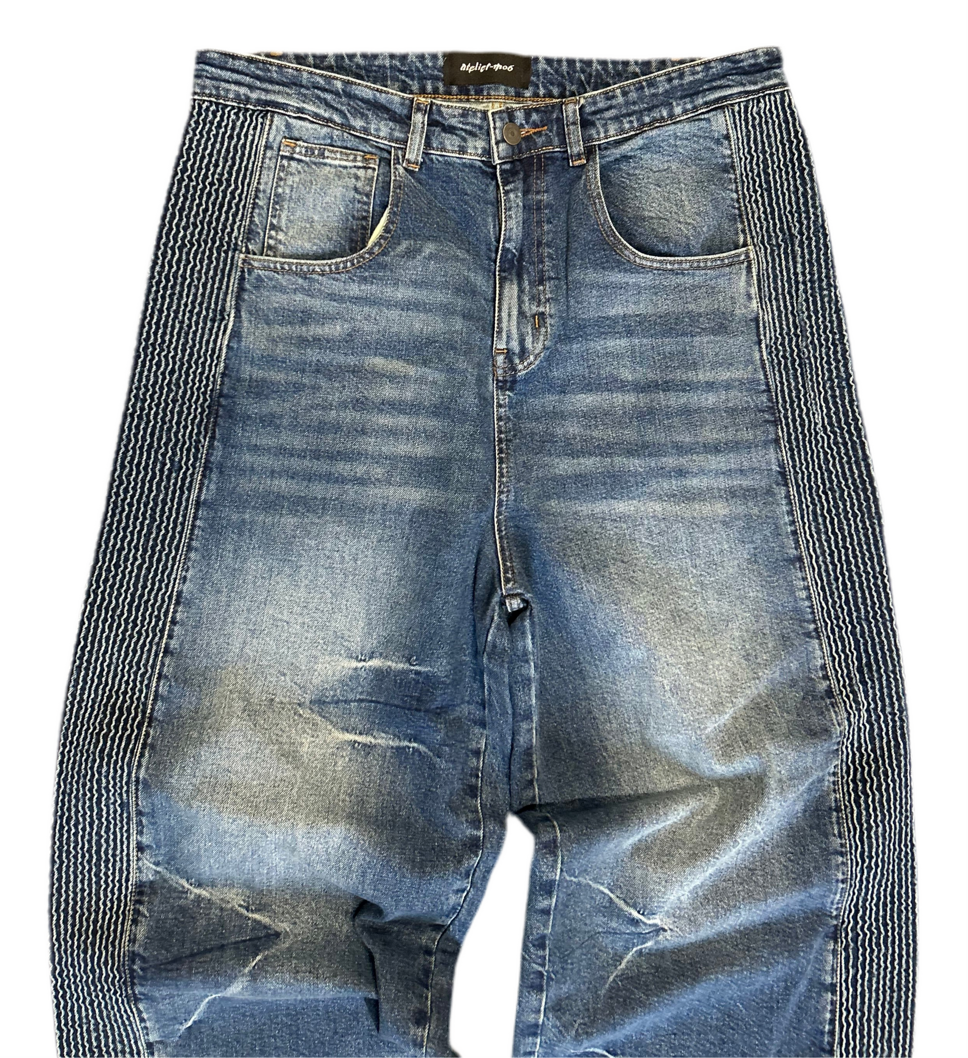 Atelier Mo-6 Denim Trackpants Blue