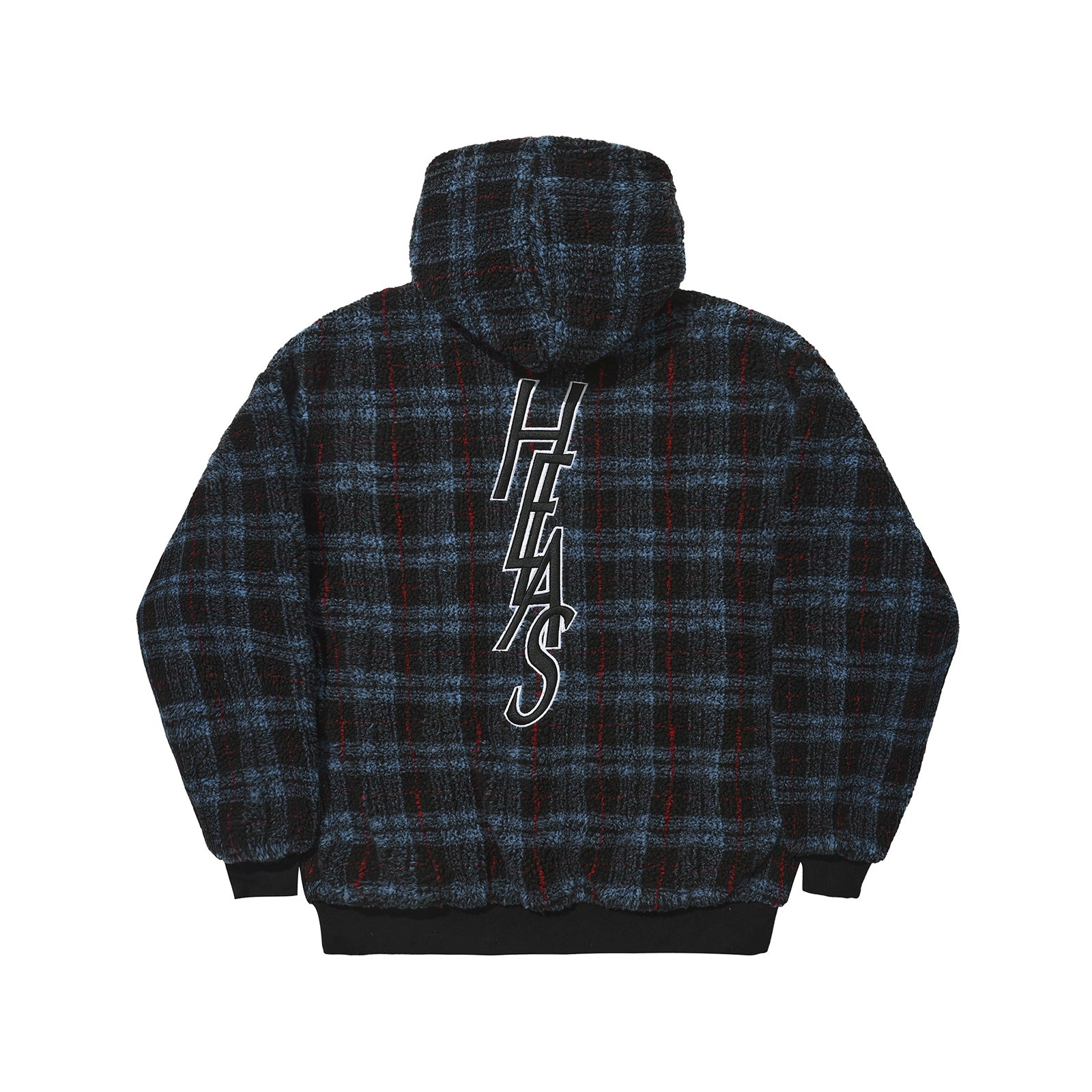 Helas Ocaro Reversible Checkered Full Zip Jacket Navy/Black