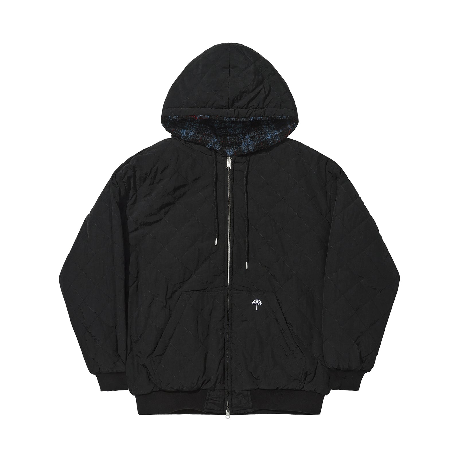 Helas Ocaro Reversible Checkered Full Zip Jacket Navy/Black