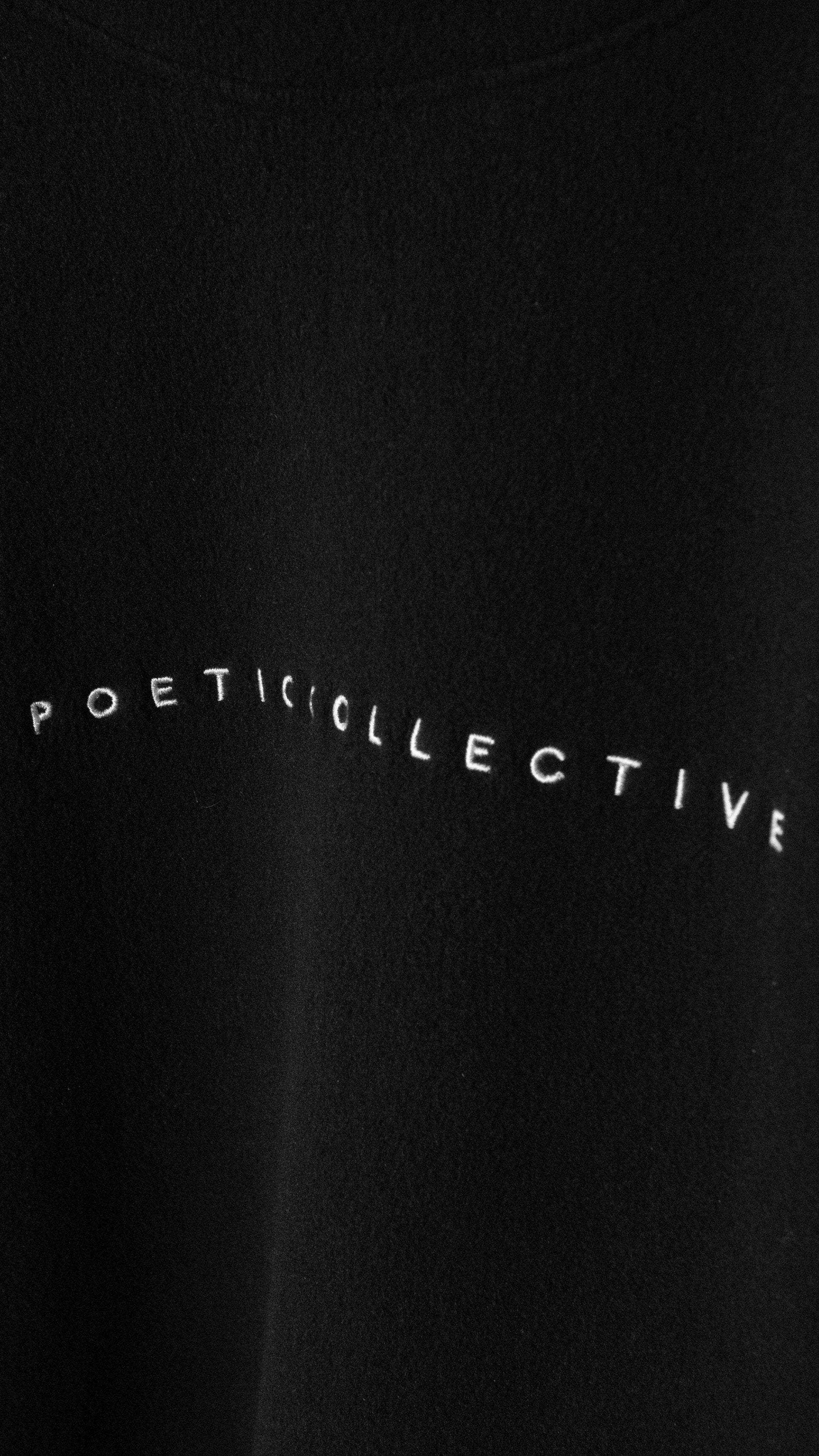 Poetic Fleece Hoodie Black