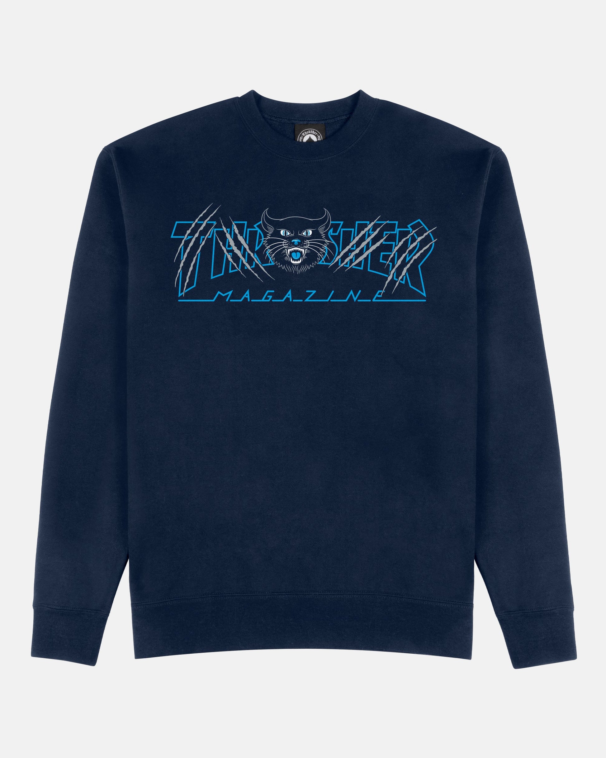 Thrasher Gato Crewneck Navy