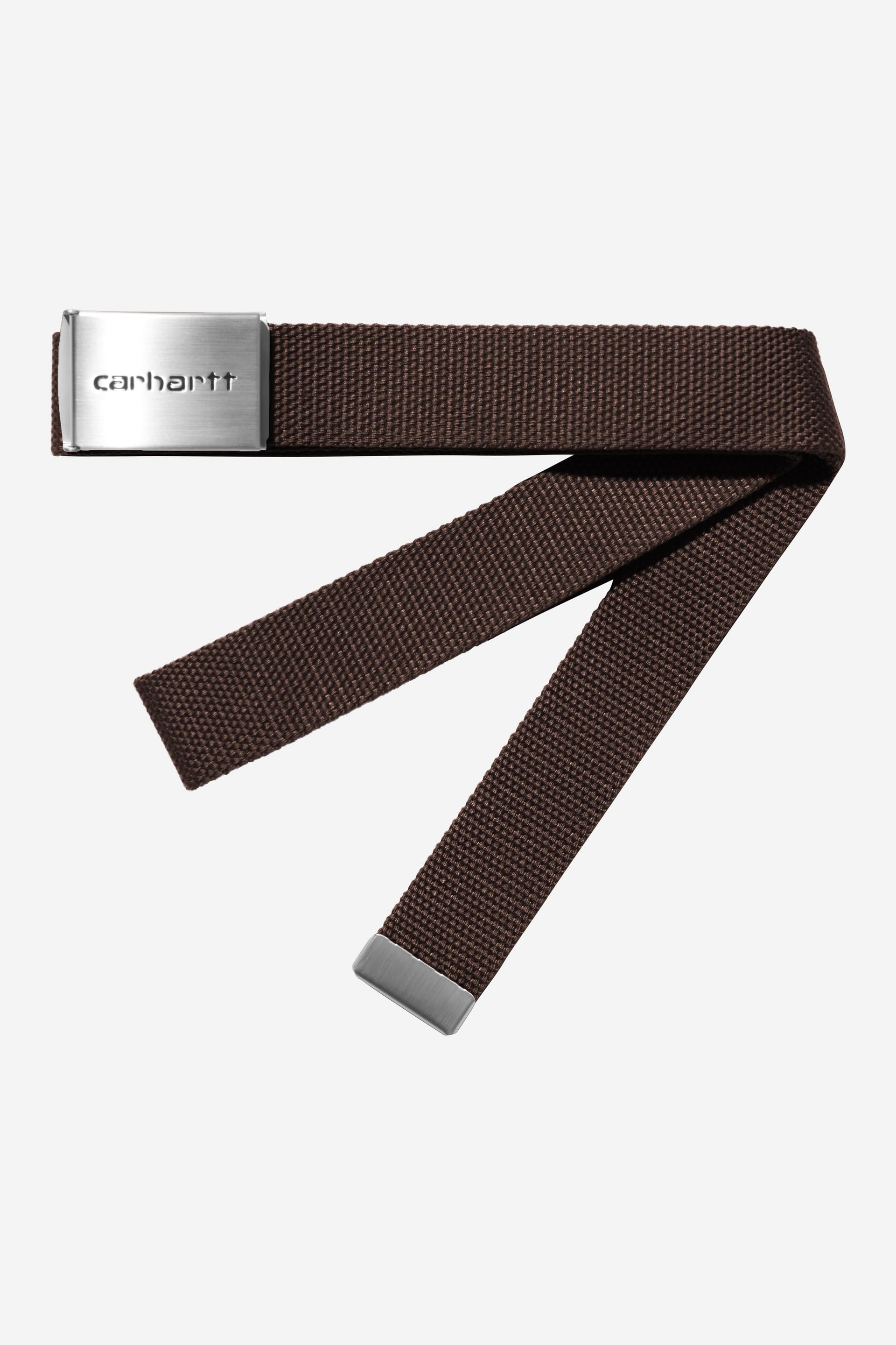 Carhartt WIP Clip Belt Chrome Tobacco Brown