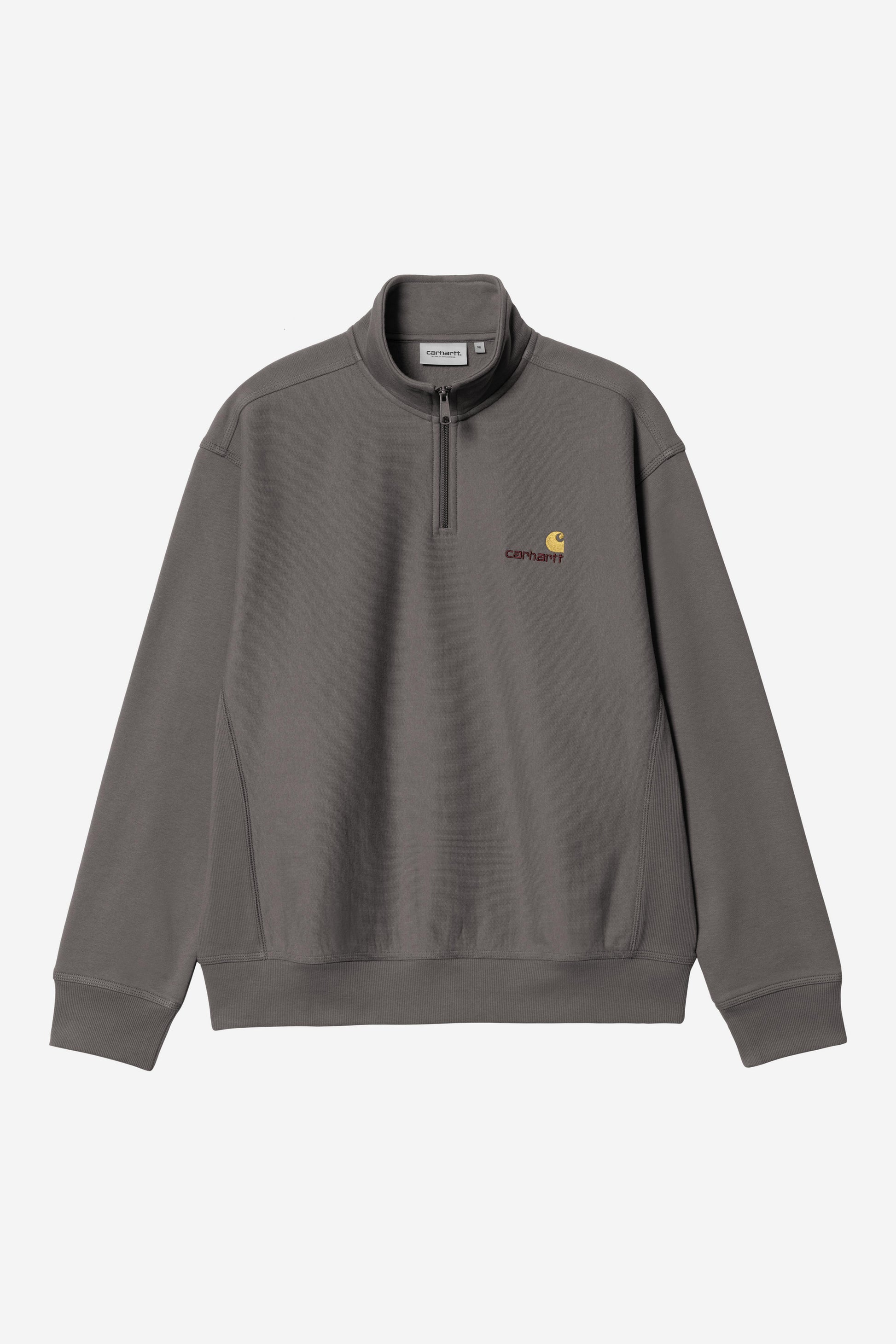Carhartt Half Zip American Script Sweat Porphyry