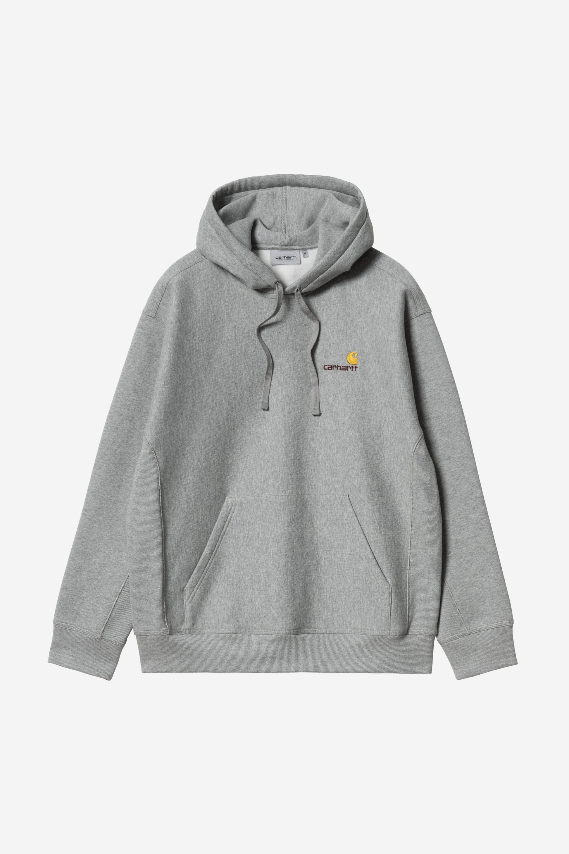 Carhartt Hooded American Script Sweat Grey Heather