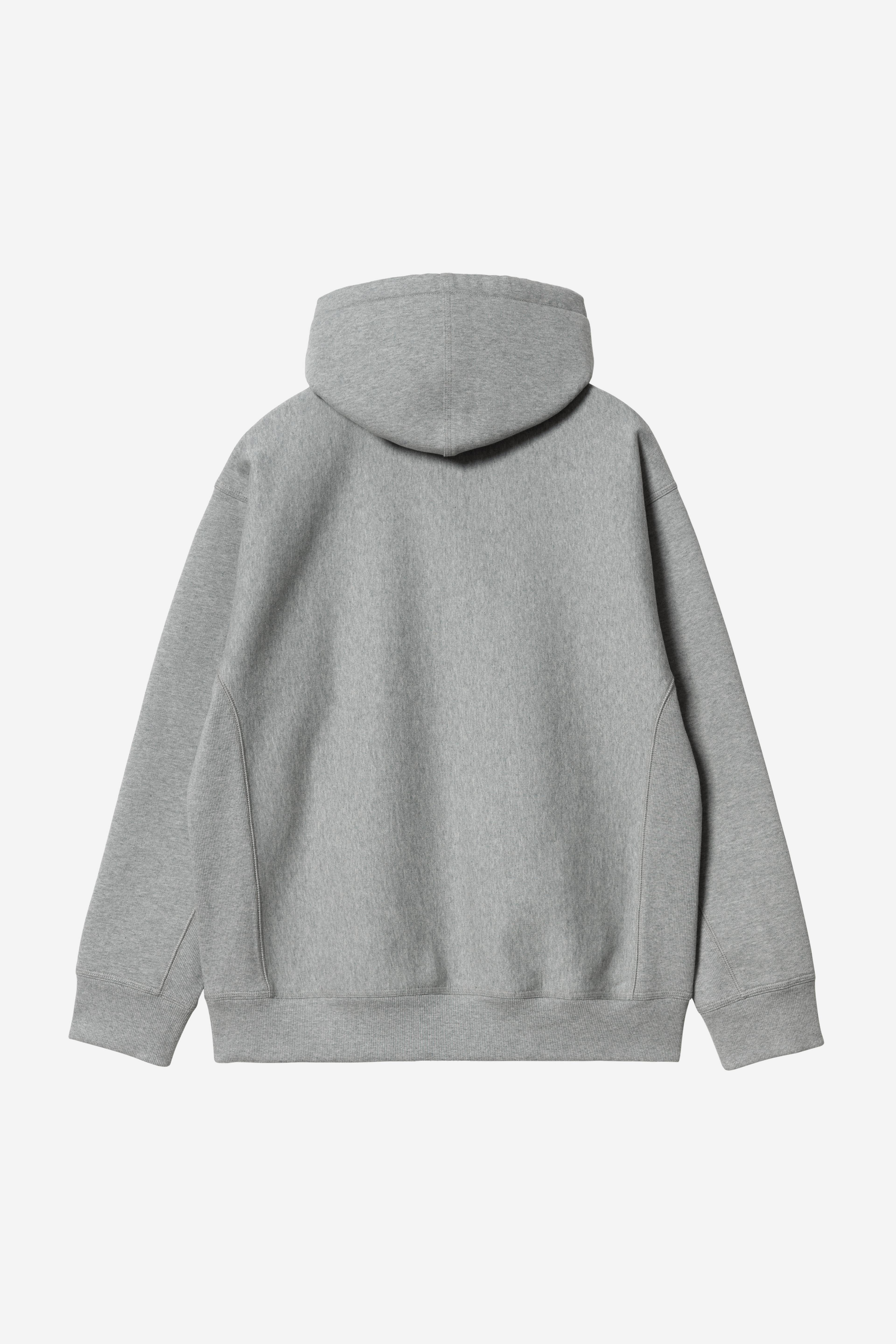 Carhartt Hooded American Script Sweat Grey Heather