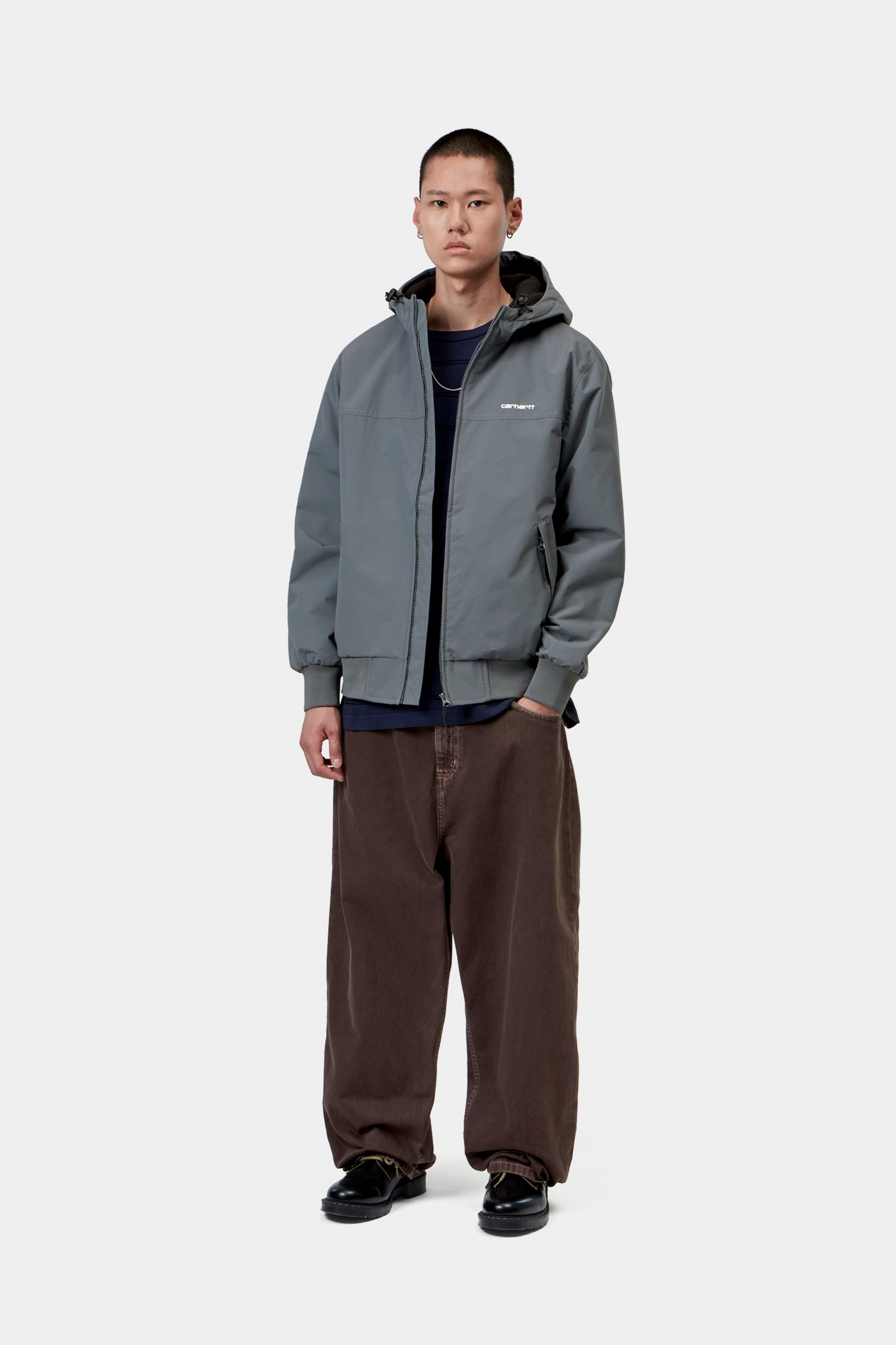 Carhartt Hooded Sail Jacket Styx / White