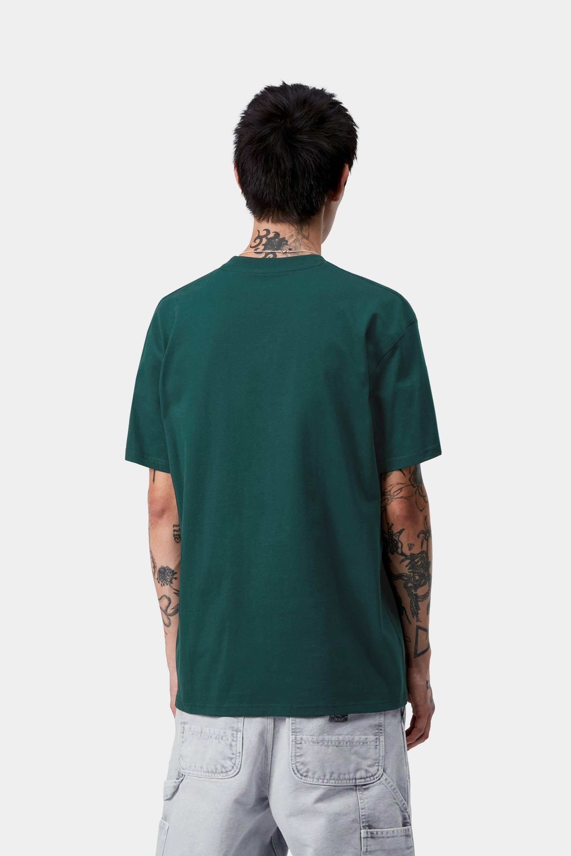 Carhartt WIP American Script Tee Dark Fir