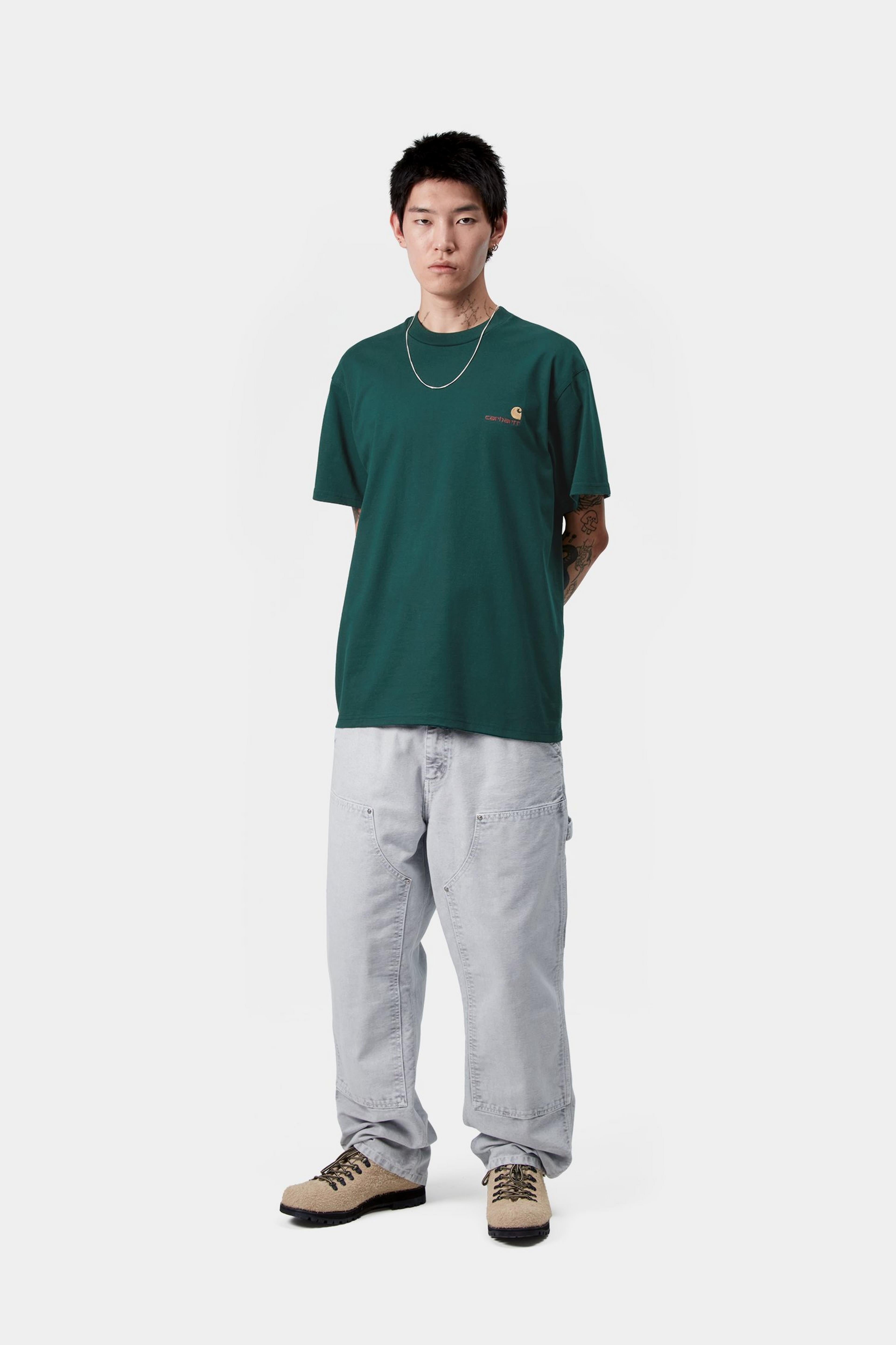 Carhartt WIP American Script Tee Dark Fir