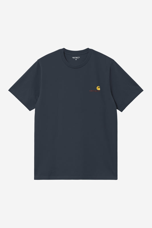 Carhartt WIP American Script Tee Deep Night
